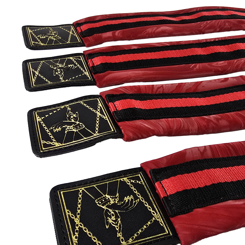 Deluxe Red Passion Multi-Position Bondage Restraint Kit (7pc)