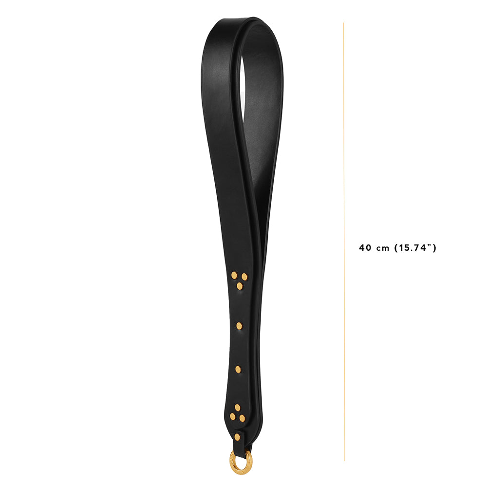 MISSFUN® Luxury High Impact Genuine Leather Paddle (Black)