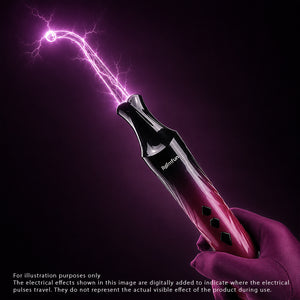 Electric Whip & Glass Wand 2-in-1 Cordless Electro Play E-Stim Set