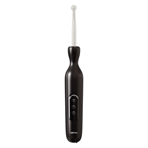 USB Rechargeable Electro Wand for Electroplay, Black, Adjustable Intensity with Glass Electrode.