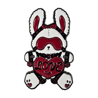 Alloy Enamel Pins - Kinky Love Bunny