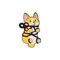 Alloy Enamel Pins - Shibari Corgi