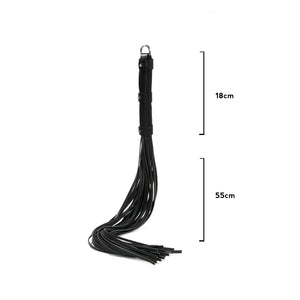 Genuine Leather Thick Handle Spanking Flogger, Ultimate Impact Play Tool