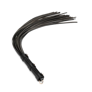 Genuine Leather Thick Handle Spanking Flogger, Ultimate Impact Play Tool