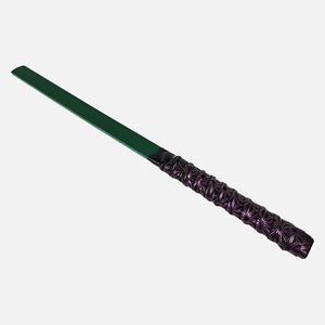 OZGAGA Green PVC Strip Paddle Sharp Sting (Dual Texture) with Customisable anti-slip grip handle purple
