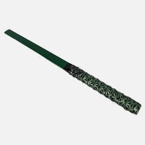 OZGAGA Green PVC Strip Paddle Sharp Sting (Dual Texture) with Customisable anti-slip grip handle green