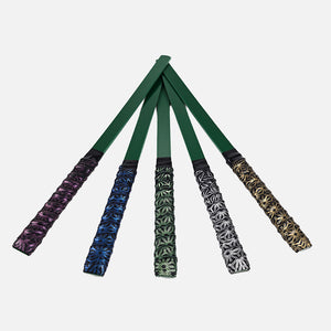 OZGAGA Green PVC Strip Paddle Sharp Sting (Dual Texture) with Customisable anti-slip grip handle