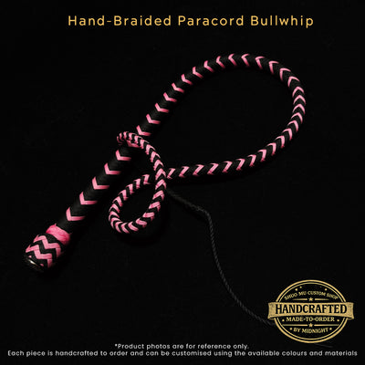 [Custom Made-to-Order] Hand-Braided Paracord Bullwhip