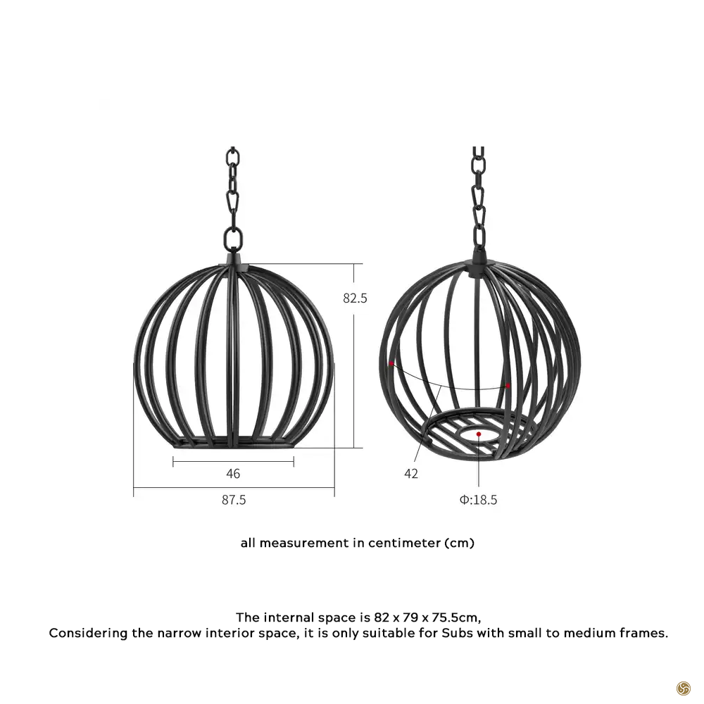 PRE-ORDER BDSM Dungeon Humiliation Hanging Ball Cage