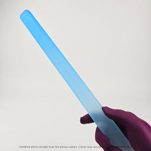 Hard Candy hand-smoothed acrylic impact rulers in six translucent colours, including pink, orange, green, blue, yellow and purple.