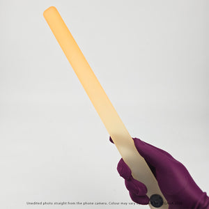 Hard Candy hand-smoothed acrylic impact rulers in six translucent colours, including pink, orange, green, blue, yellow and purple.