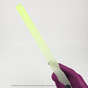 Hard Candy hand-smoothed acrylic impact rulers in six translucent colours, including pink, orange, green, blue, yellow and purple.