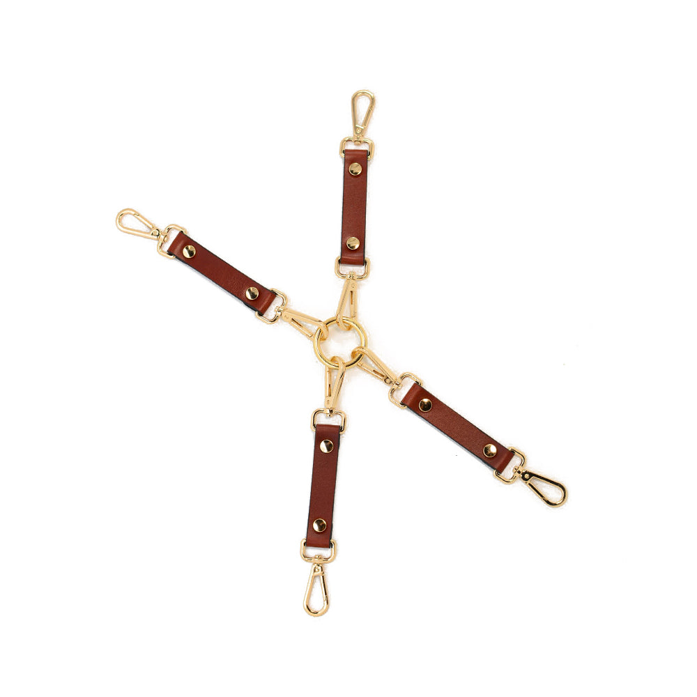 Genuine Leather BDSM Hogtie (Detachable)