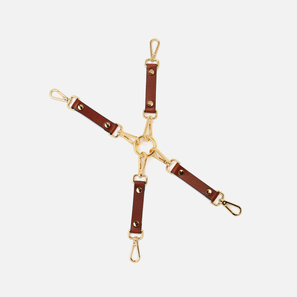 Genuine Leather BDSM Hogtie (Detachable)