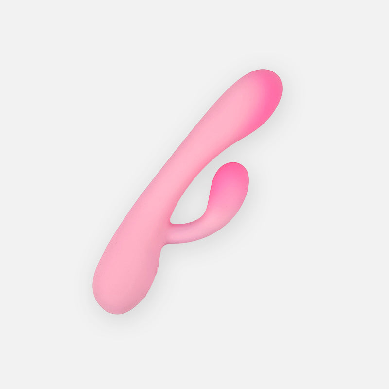 Pink Jelly Seamless Dual-Layer Silicone Rabbit Vibrator