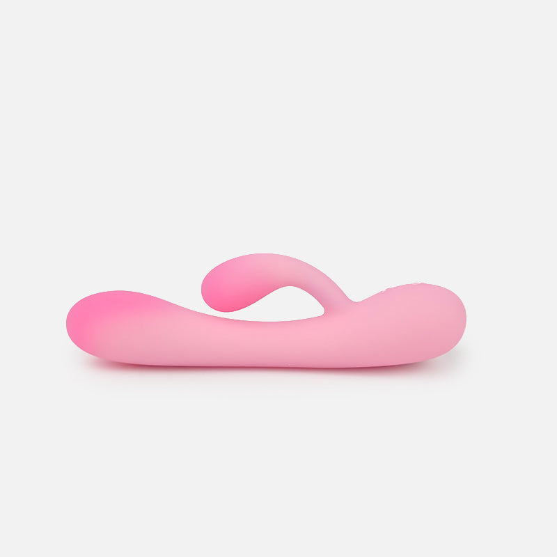 Pink Jelly Seamless Dual-Layer Silicone Rabbit Vibrator
