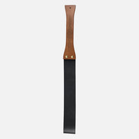 Deluxe BDSM Genuine Leather Spanking Paddle with Wooden Handle