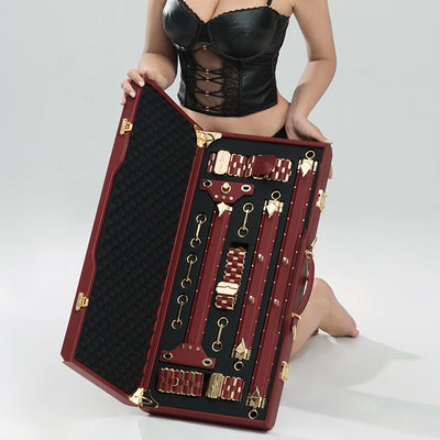 Luxury Royal Chain BDSM Spreader Bar System (9-piece restraint set)