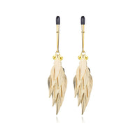 Metal Leaves Nipple Clamps with Brass Bells