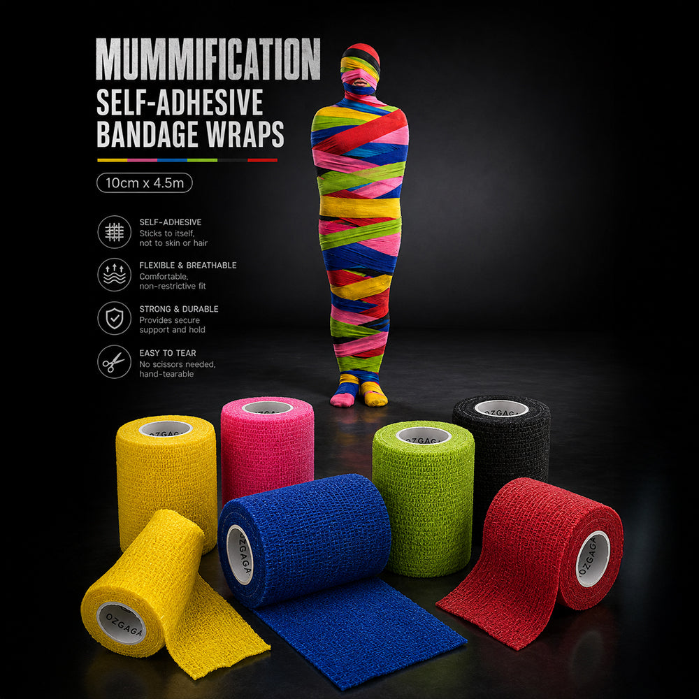 Mummification Self-Adhesive Bandage Bondage Wraps (10cm x 4.5m)