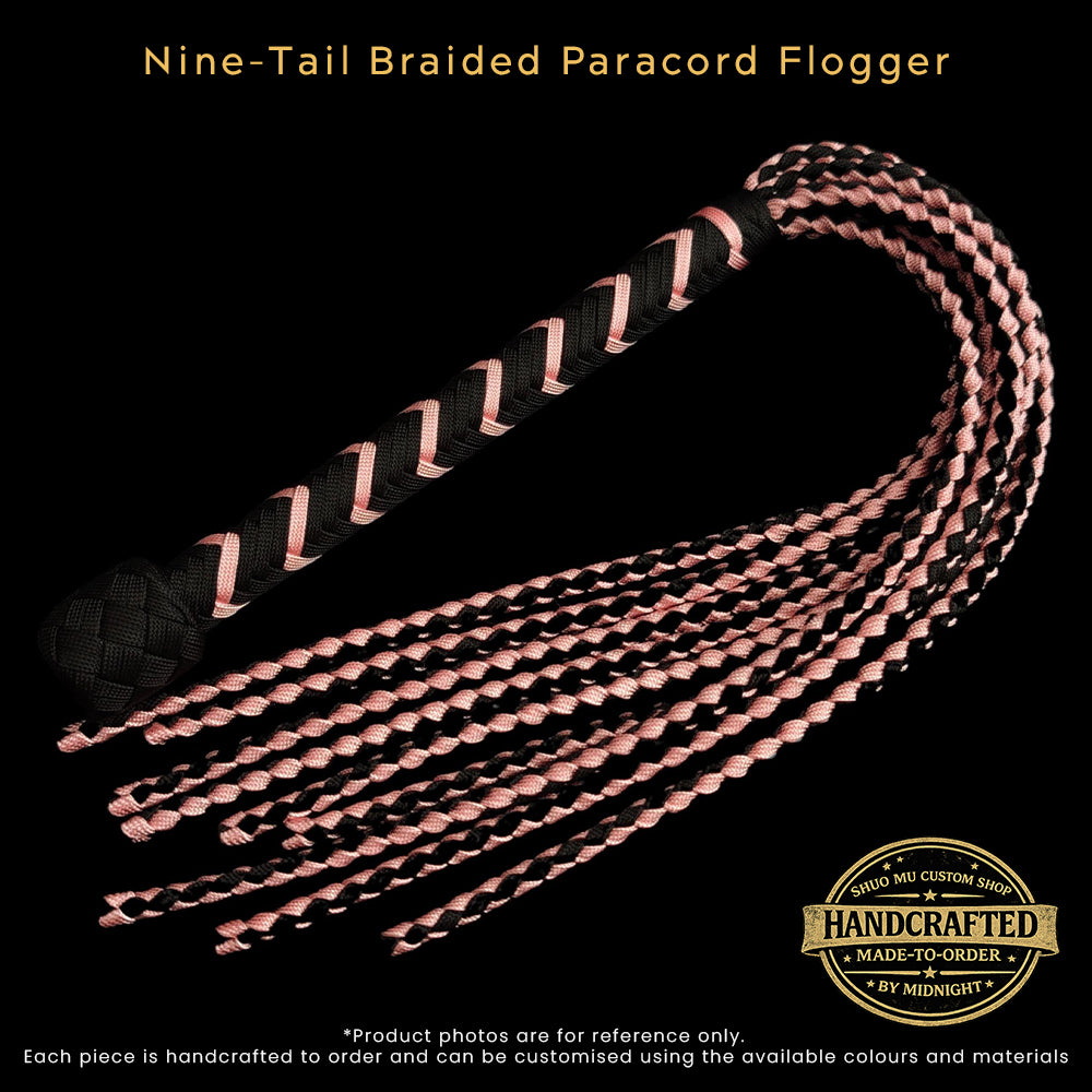 [Custom Made-to-Order] Hand-Braided Paracord Nine-Tail Flogger
