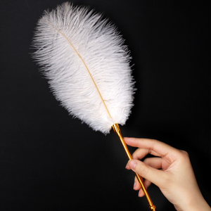 Luxury Ostrich Feather Tickler White