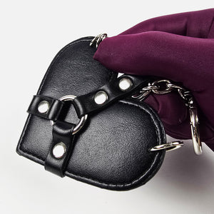 Pierced Heart Harness Keychain (Red or Black) OZGAGA