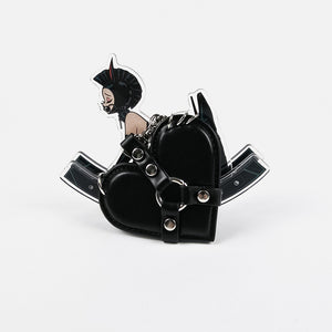 Pierced Heart Harness Keychain (Red or Black) OZGAGA