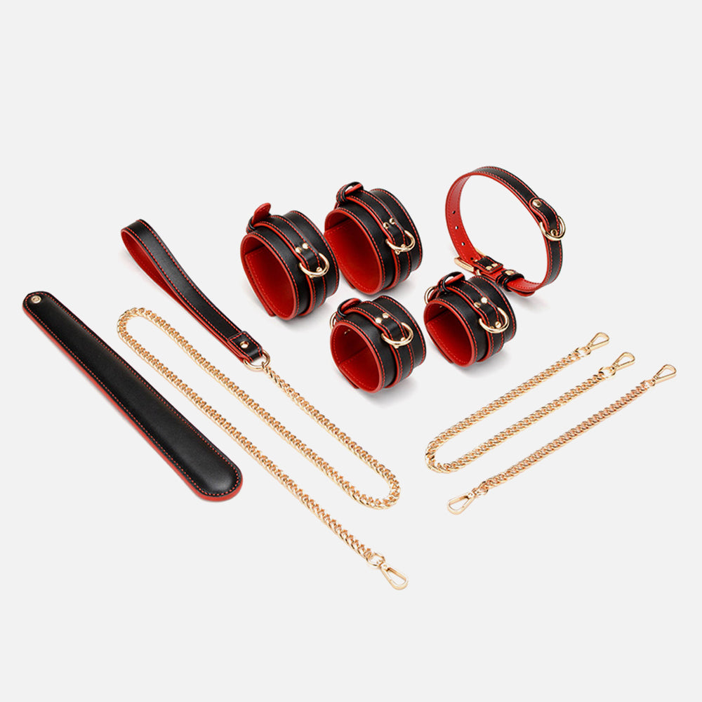 Power Play BDSM Vegan Leather Set (7 Pieces)