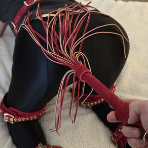 OZGAGA Deluxe Red Passion Velvet Bondage Restraint Spanking Kit (15pc)