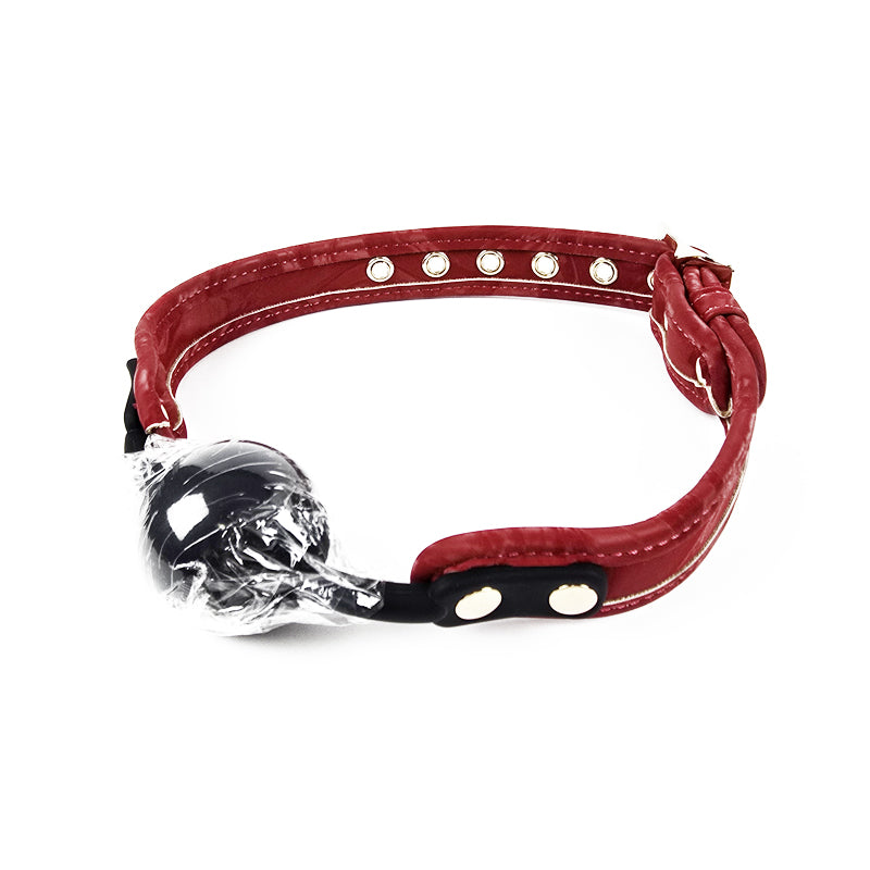Ballgag OZGAGA Deluxe Red Passion Velvet Bondage Restraint Spanking Kit (15pc)