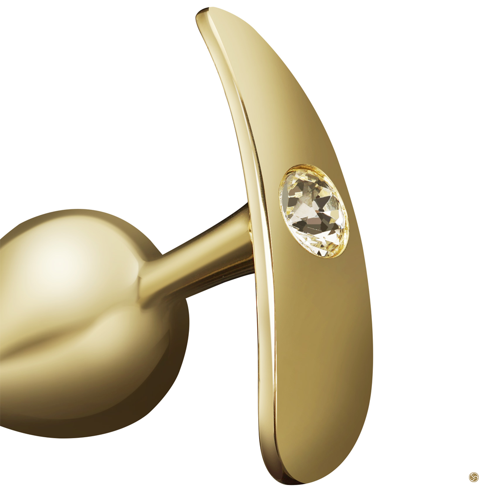 Golden Diamond Weighted Metal Anal Plug - OZGAGA Golden Diamond Weighted Metal Anal Plug - OZGAGA