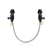 Crocodile Nipple & Labia Clamps with Brass Bells & Chain