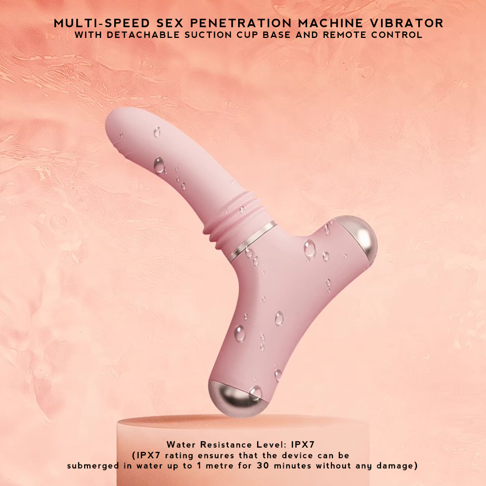 Multi-Speed Sex Penetration Machine Compact Vibrator with Detachable Suction Cup Base