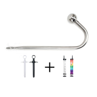 Single Bead Stainless Steel Anal Hook Bundle (Hook + Prep Kit)