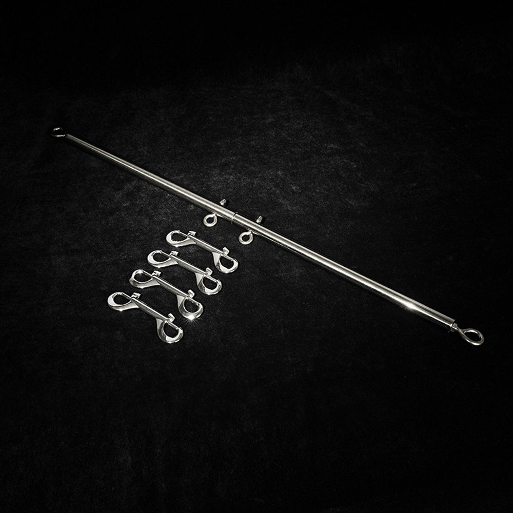 Stainless Steel Adjustable BDSM Spreader Bar Set