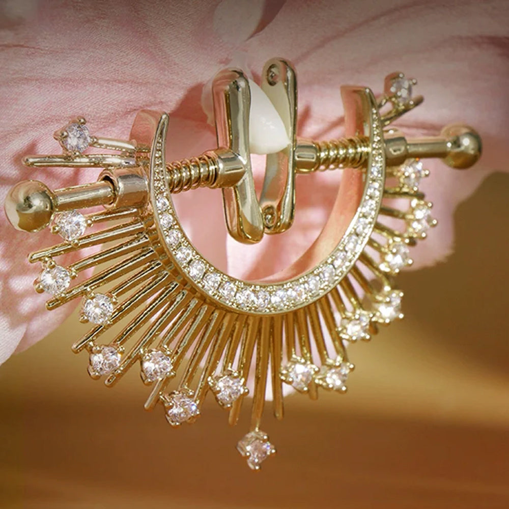 Luxury Non-Piercing Spring Loaded Nipple Clamps Jewelry