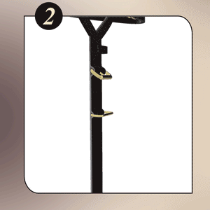 Takate Kote Bondage Harness with Thorn Love Heart