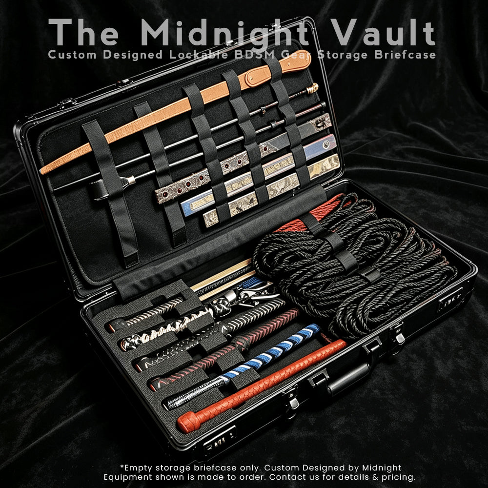 [Pre-Order] The Midnight Vault Custom-Designed Lockable BDSM Gear Storage Briefcase