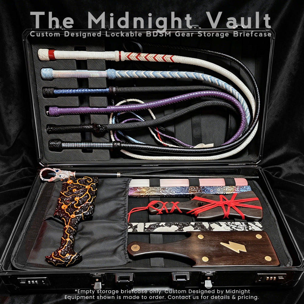 [Pre-Order] The Midnight Vault Custom-Designed Lockable BDSM Gear Storage Briefcase