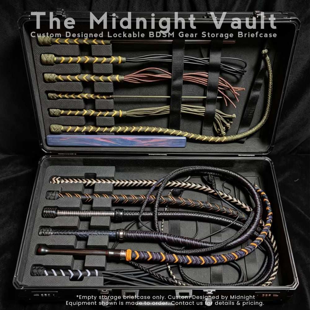 [Pre-Order] The Midnight Vault Custom-Designed Lockable BDSM Gear Storage Briefcase