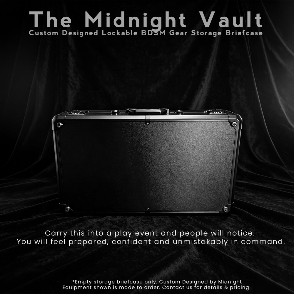 [Pre-Order] The Midnight Vault Custom-Designed Lockable BDSM Gear Storage Briefcase