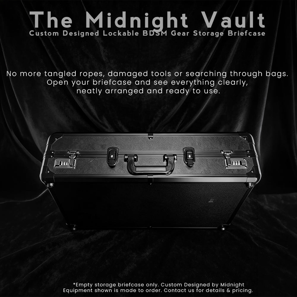 [Pre-Order] The Midnight Vault Custom-Designed Lockable BDSM Gear Storage Briefcase