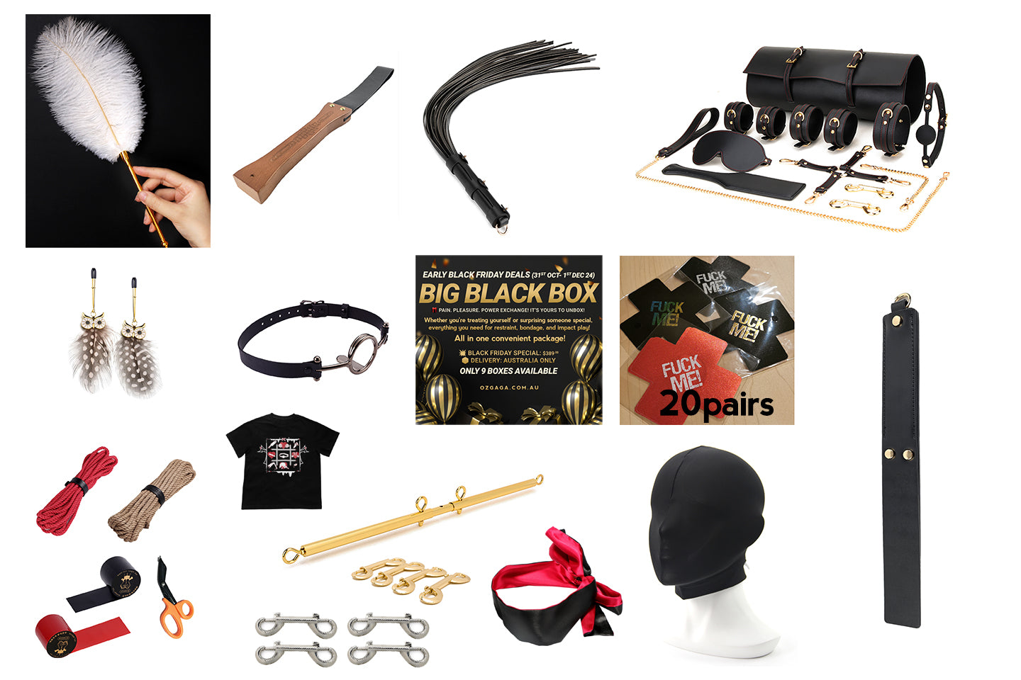 BIG BLACK BOX BDSM Gift Bundle (9 boxes ONLY)