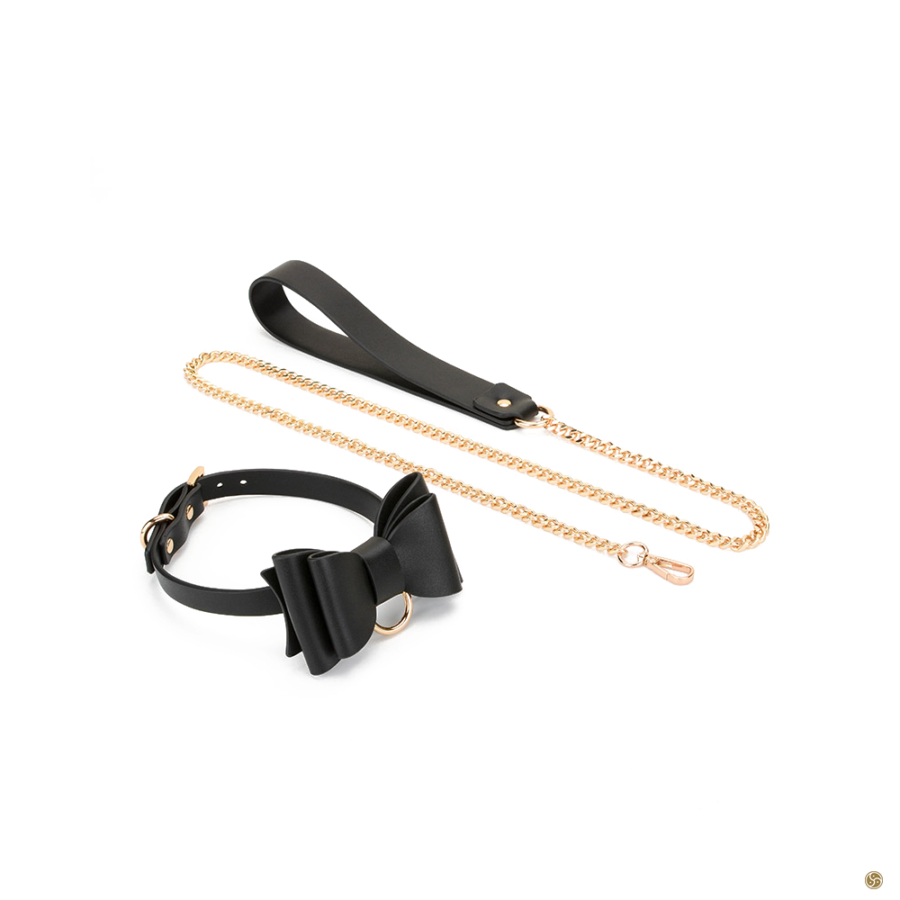 Dicky Bow Collar with Leash