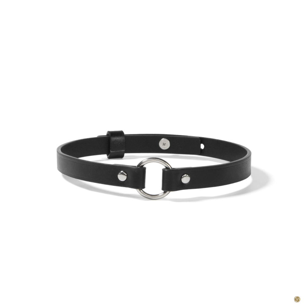 Gothic hot sale leather choker