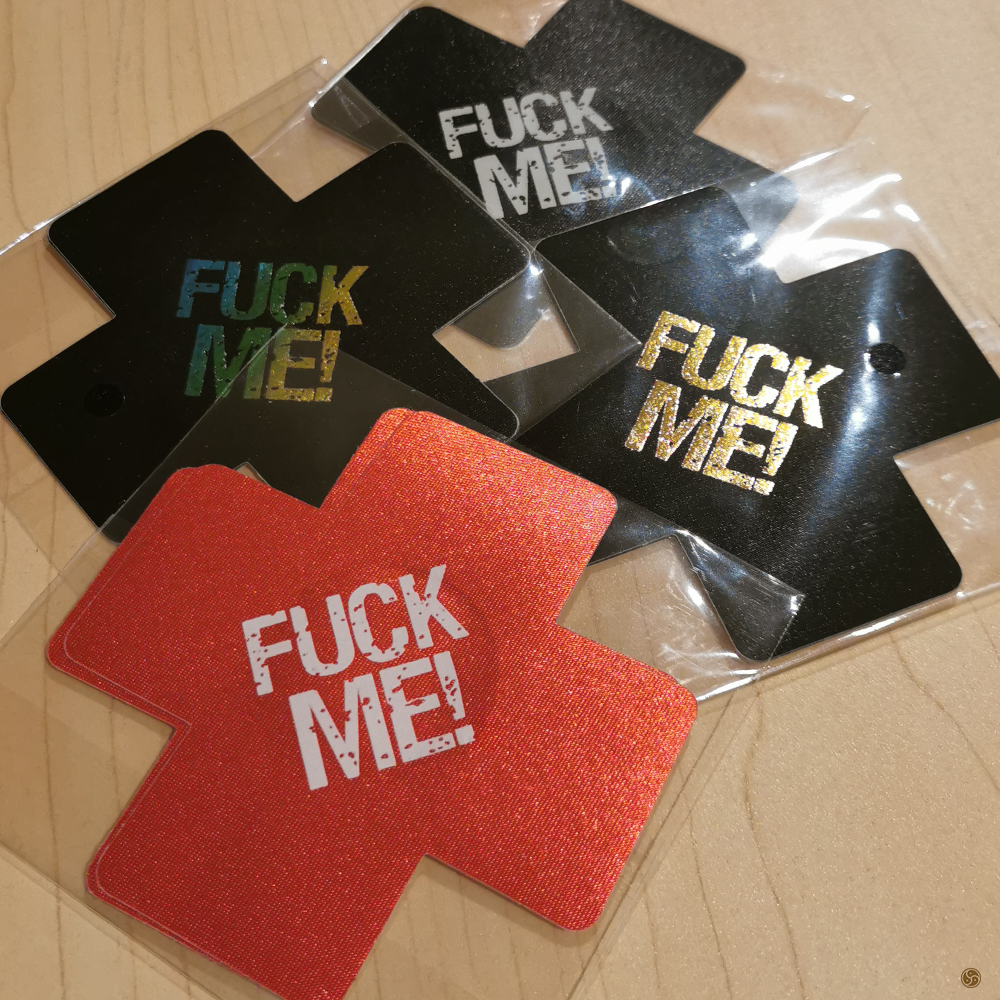 F*ck Me Pasties Adhesive Nipple Stickers