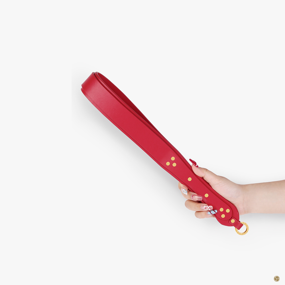 Luxury Double Loop Leather Spanking Paddle